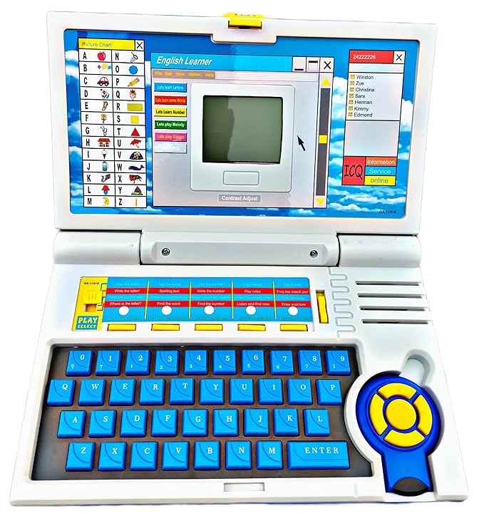 Kids English Learning Laptop 20 Activity Set Educational Toy