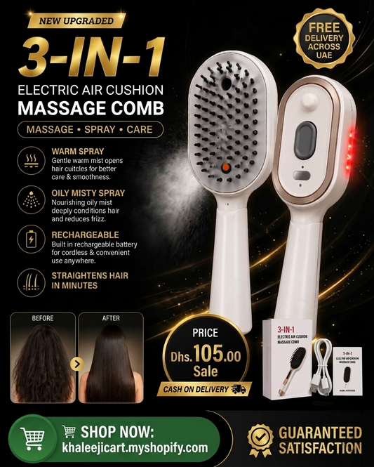 Steam Brush | Rechargeable Detangling Tool with Oil