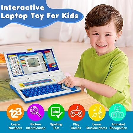 Kids English Learning Laptop 20 Activity Set Educational Toy