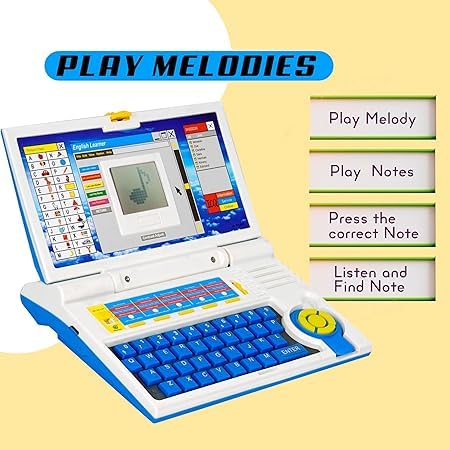 Kids English Learning Laptop 20 Activity Set Educational Toy