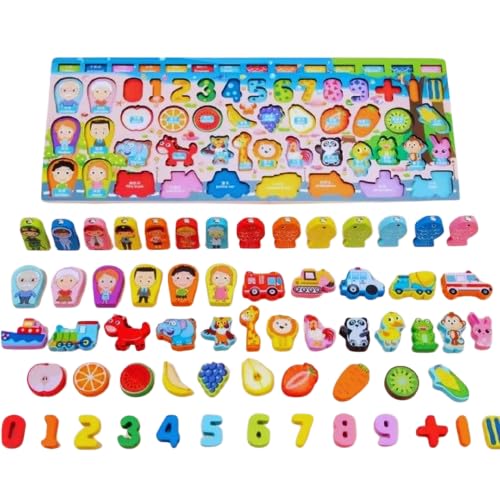 KidzLearn 6-in-1 Traffic Matching and Counting Board Multi-Color