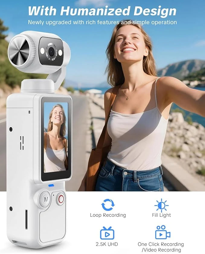 OZCT - 4K Ultra HD Handheld Gimbal Camera