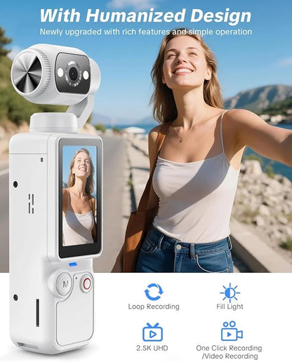 OZCT - 4K Ultra HD Handheld Gimbal Camera